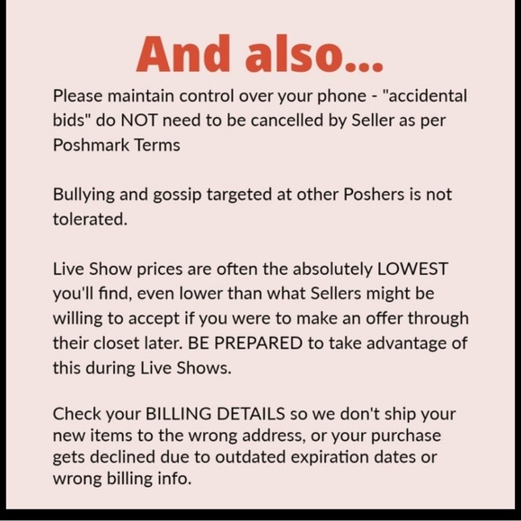 808. 🌺UNLISTED POSH LIVE SHOW🌺 - Picture 14 of 14